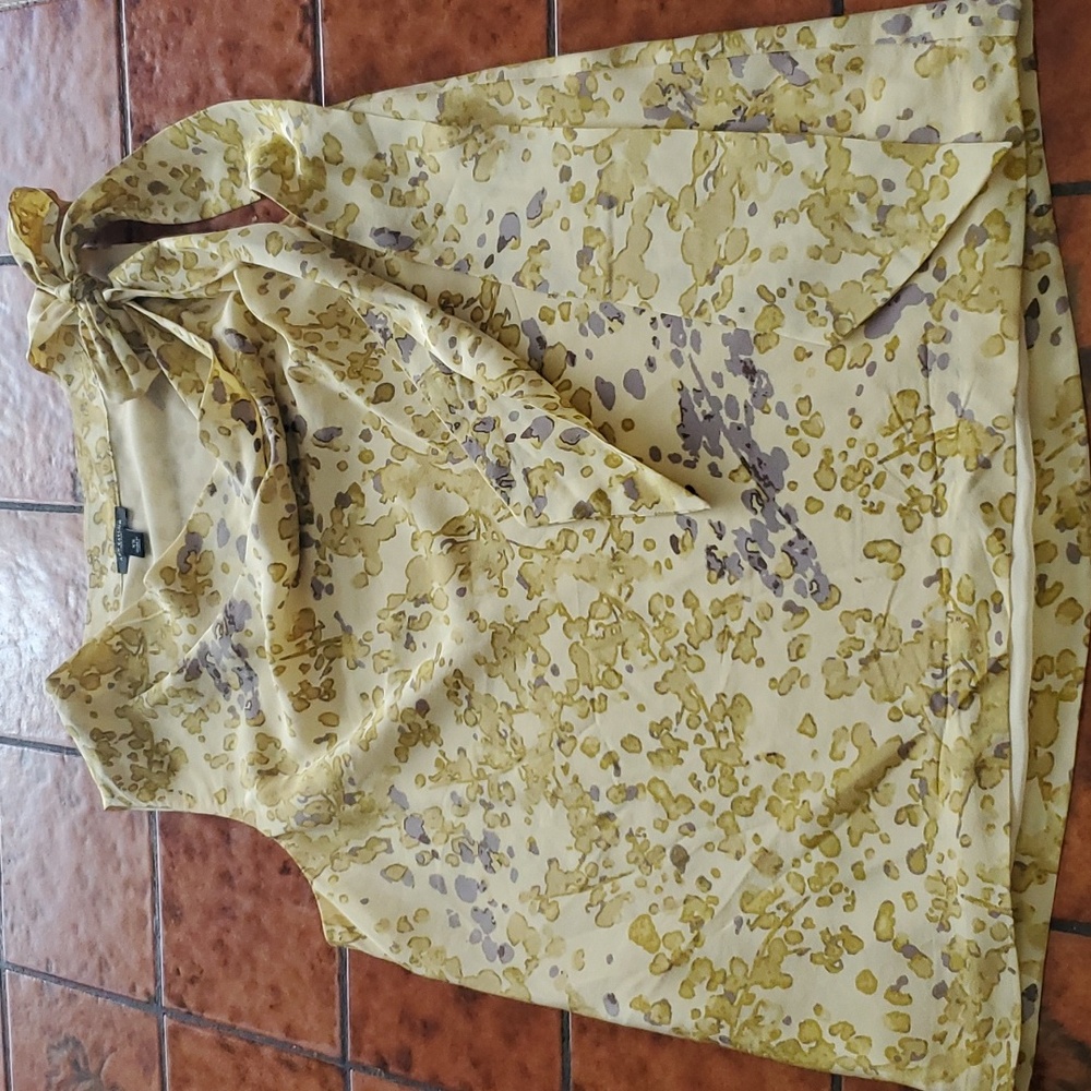 sleeveless silk tank